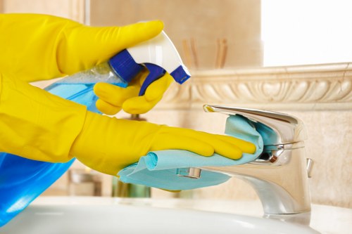 Cleaner reviewing job details and booking confirmation