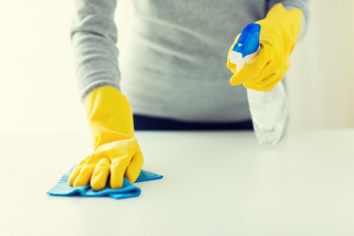 Safe carpet cleaning procedures in a residential setting
