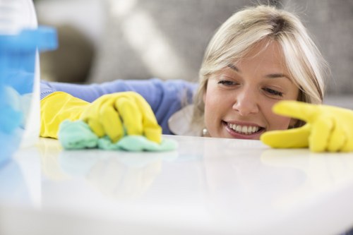 Specialist rug care and drying setup for rug cleaning in Dulwich