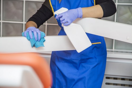 Waste handling and responsible disposal during cleaning work